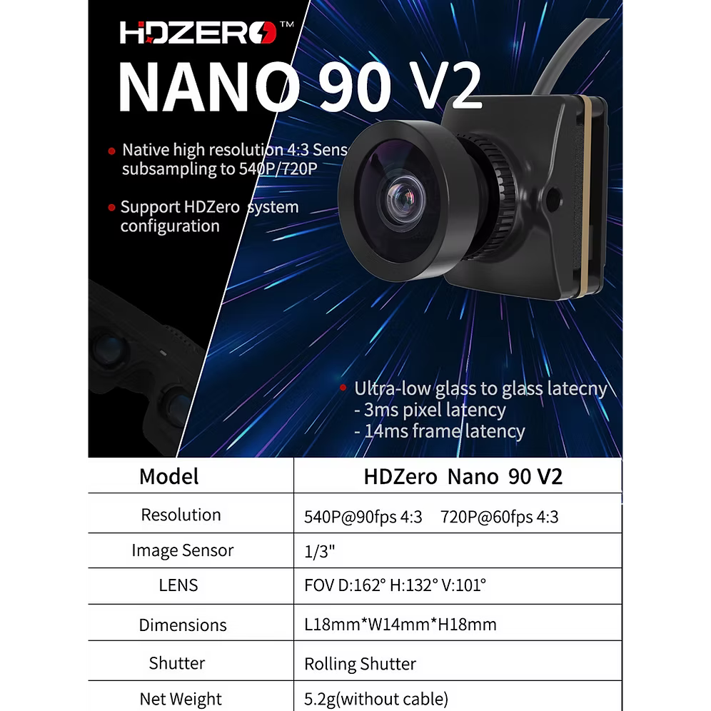 HDZero Nano 90 V2 Camera